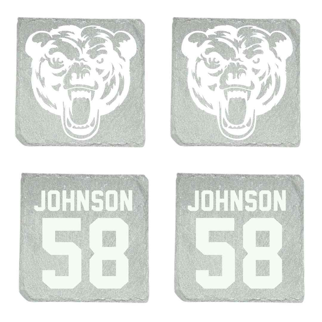 Carolina University Baseball Stone Coaster (4 Pack)  - #58 Brandon Johnson