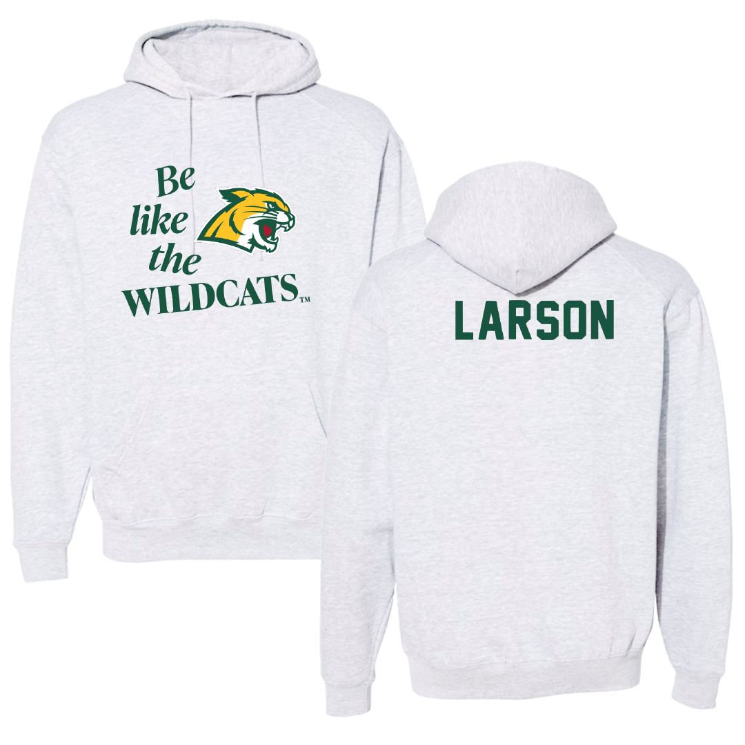 Northern Michigan University TF and XC Light Gray Be Like Us Hoodie - Ahna Larson