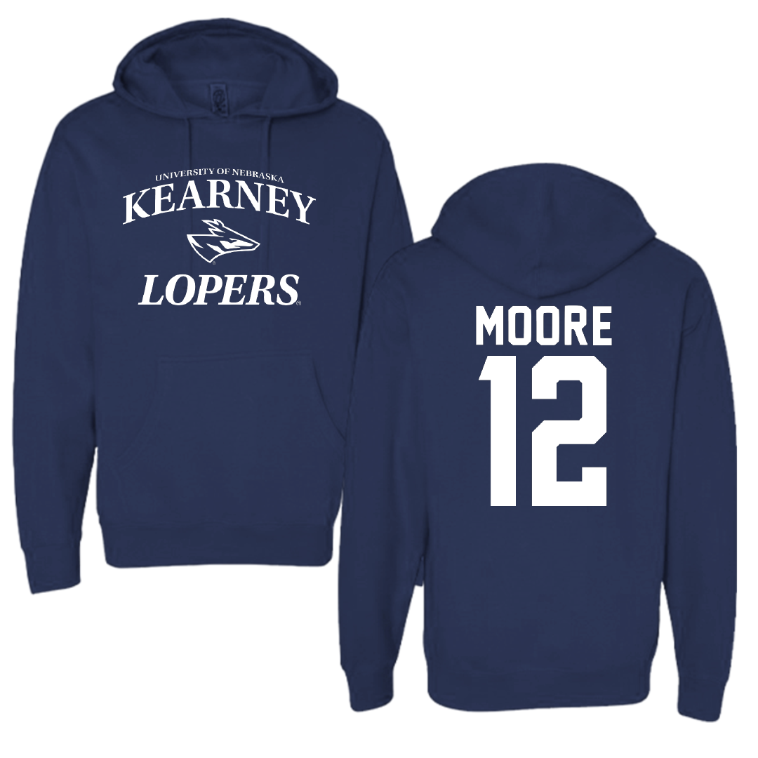 University of Nebraska at Kearney Basketball Navy General Hoodie - #12 Samantha Moore