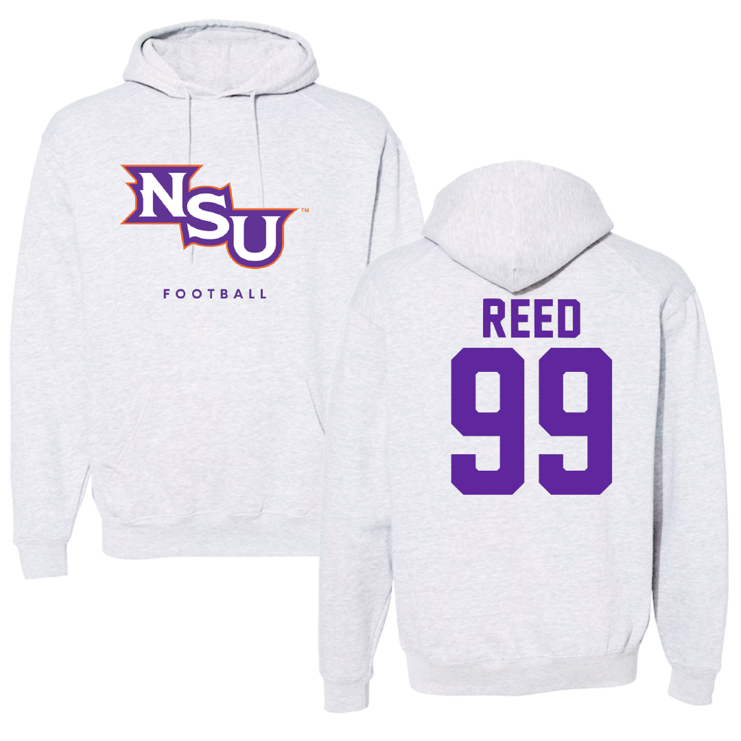 Northwestern State University Football Gray Hoodie - #99 Ke’Shawn Reed