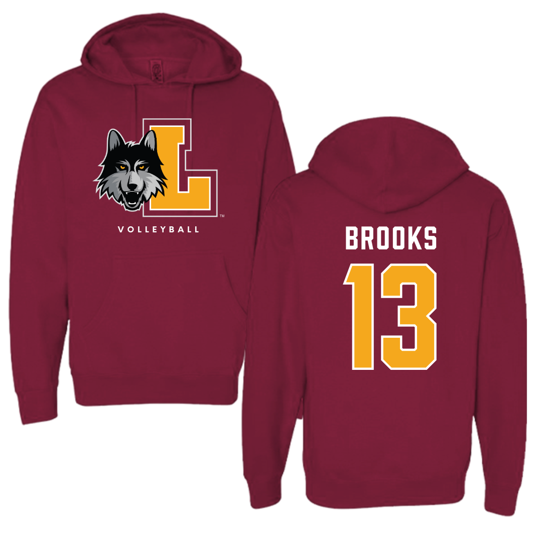 Loyola University-Chicago Volleyball Maroon Hoodie - #13 Colton Brooks