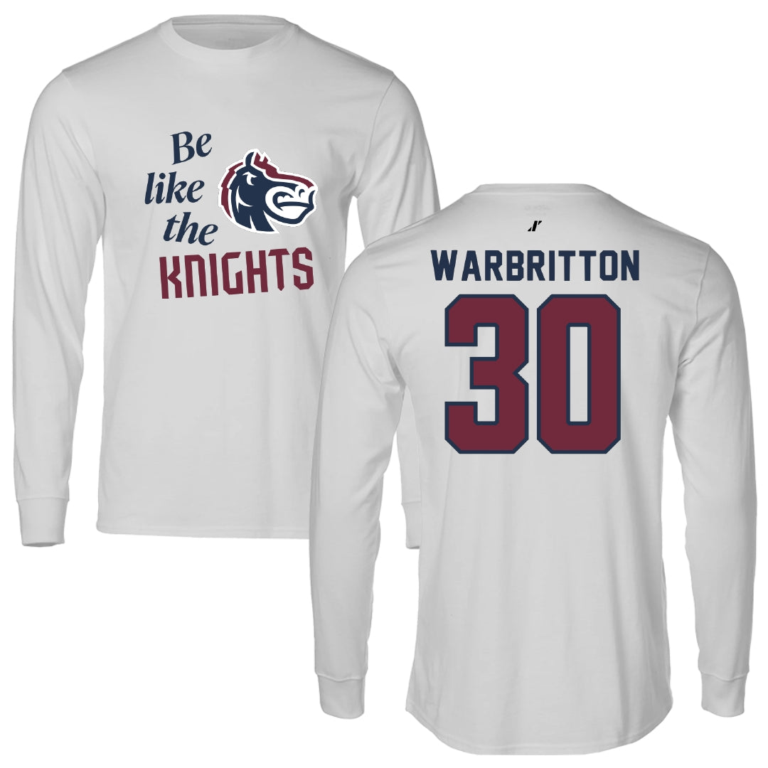Fairleigh Dickinson University-Metropolitan Campus Volleyball Light Gray Be Like Us Long Sleeve - #30 Kinsley Warbritton