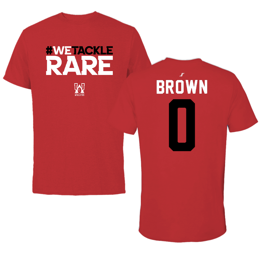 North Carolina State University Football Red Uplifting Athletes Tee - #0 Sean Brown