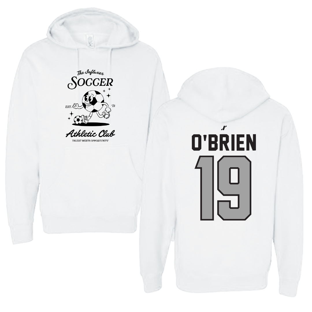 Soccer White Influxer Athletic Club Hoodie - #19 Taryn O'Brien