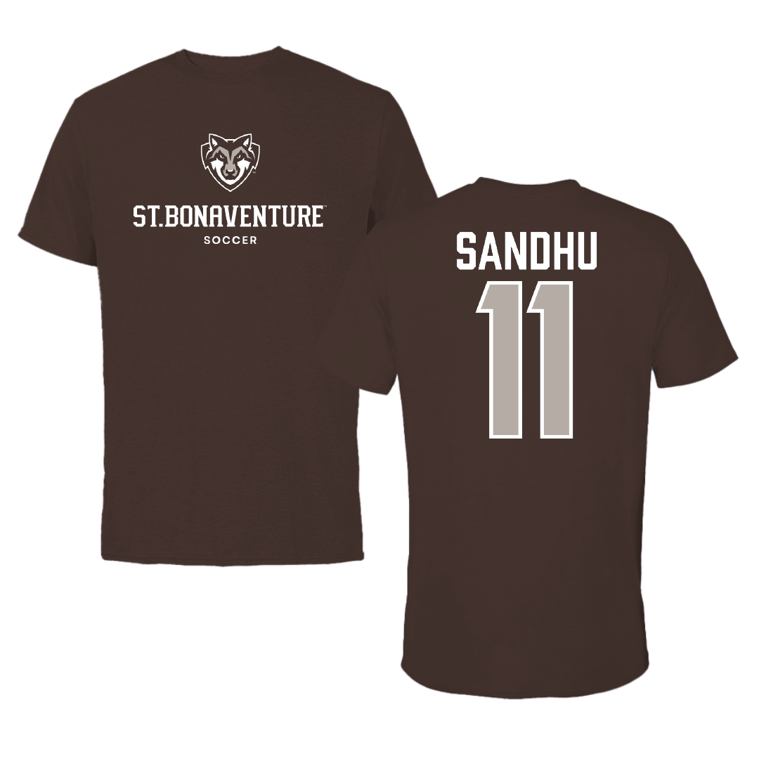St. Bonaventure University Soccer Brown Bonnies Tee - #11 Ishana Sandhu