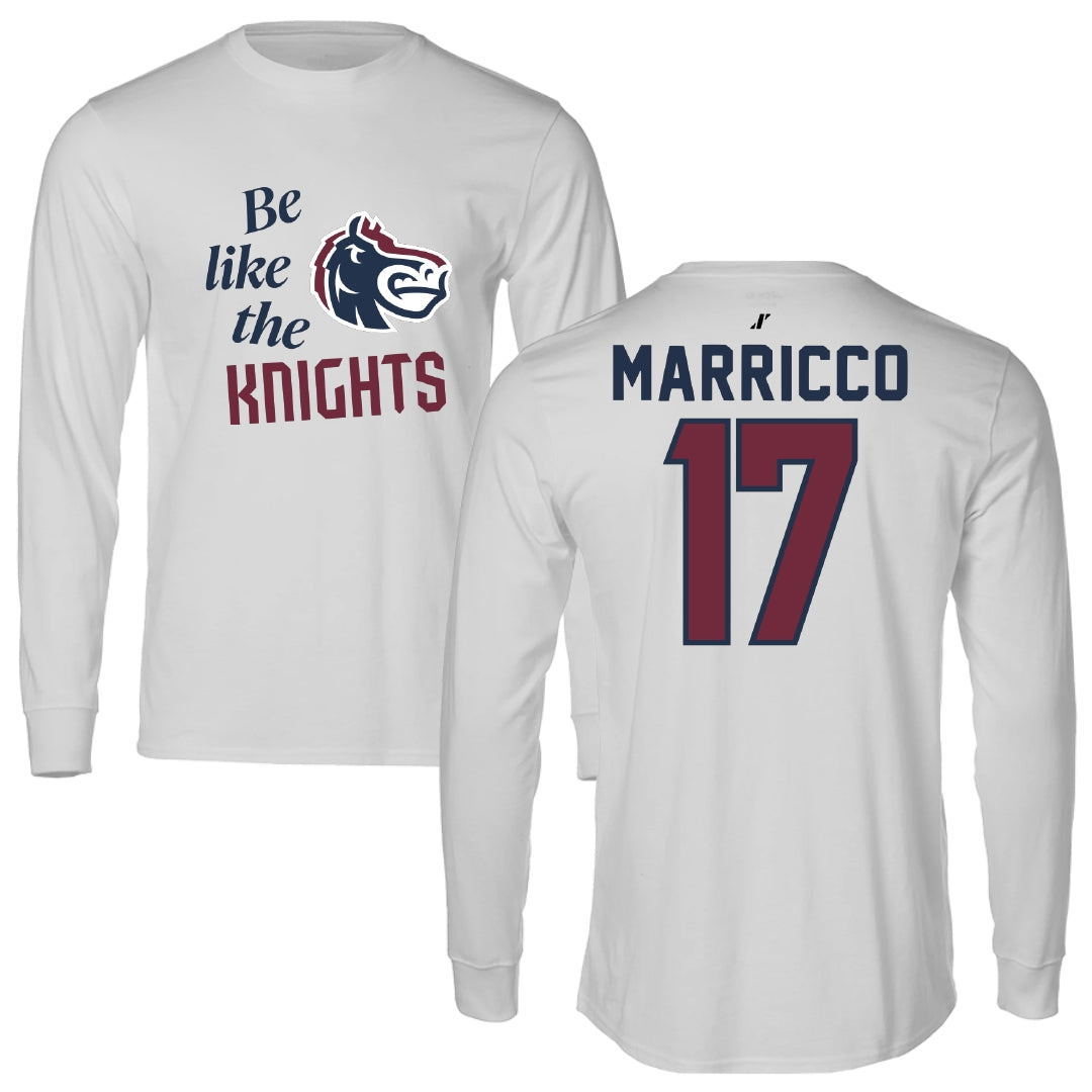 Fairleigh Dickinson University-Metropolitan Campus Soccer Light Gray Be Like Us Performance Long Sleeve - #17 Madeline Marricco