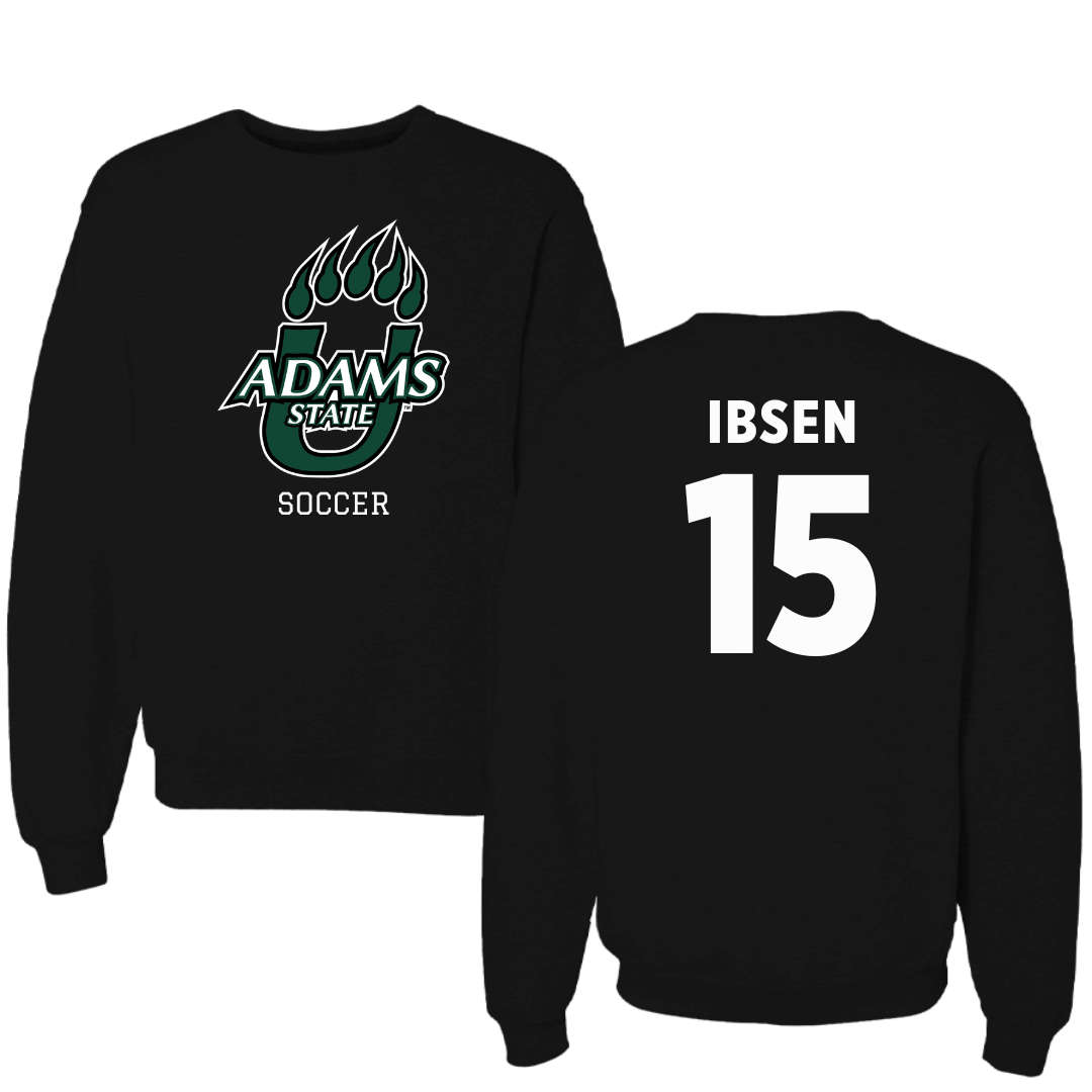 Adams State University Soccer Black State Crewneck - #15 Emily Ibsen
