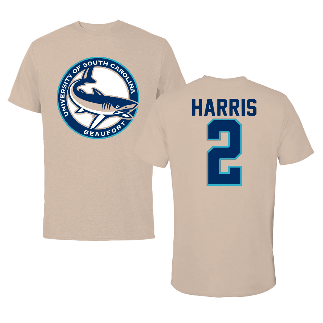 University of South Carolina Beaufort Soccer Tan Tee - #2 Kennedy Harris