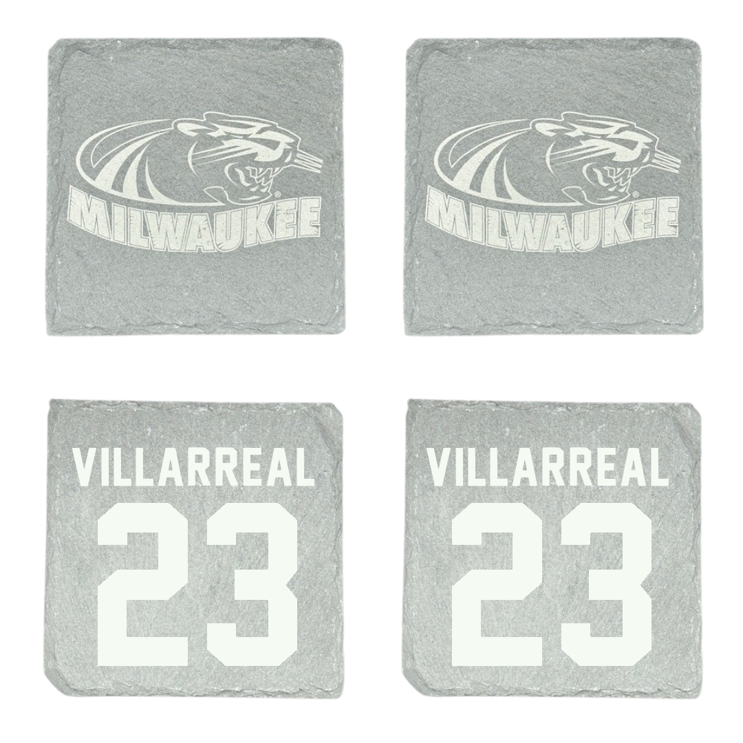 University of Wisconsin-Milwaukee Basketball Stone Coaster (4 Pack)  - #23 Austin Villarreal