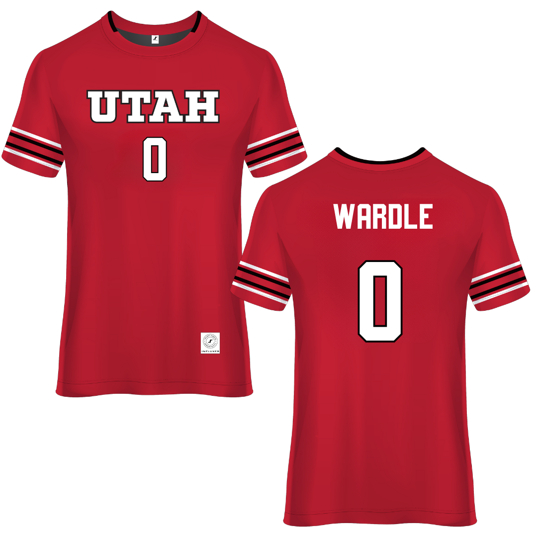 University of Utah Red Soccer Jersey - #0 Kasey Wardle