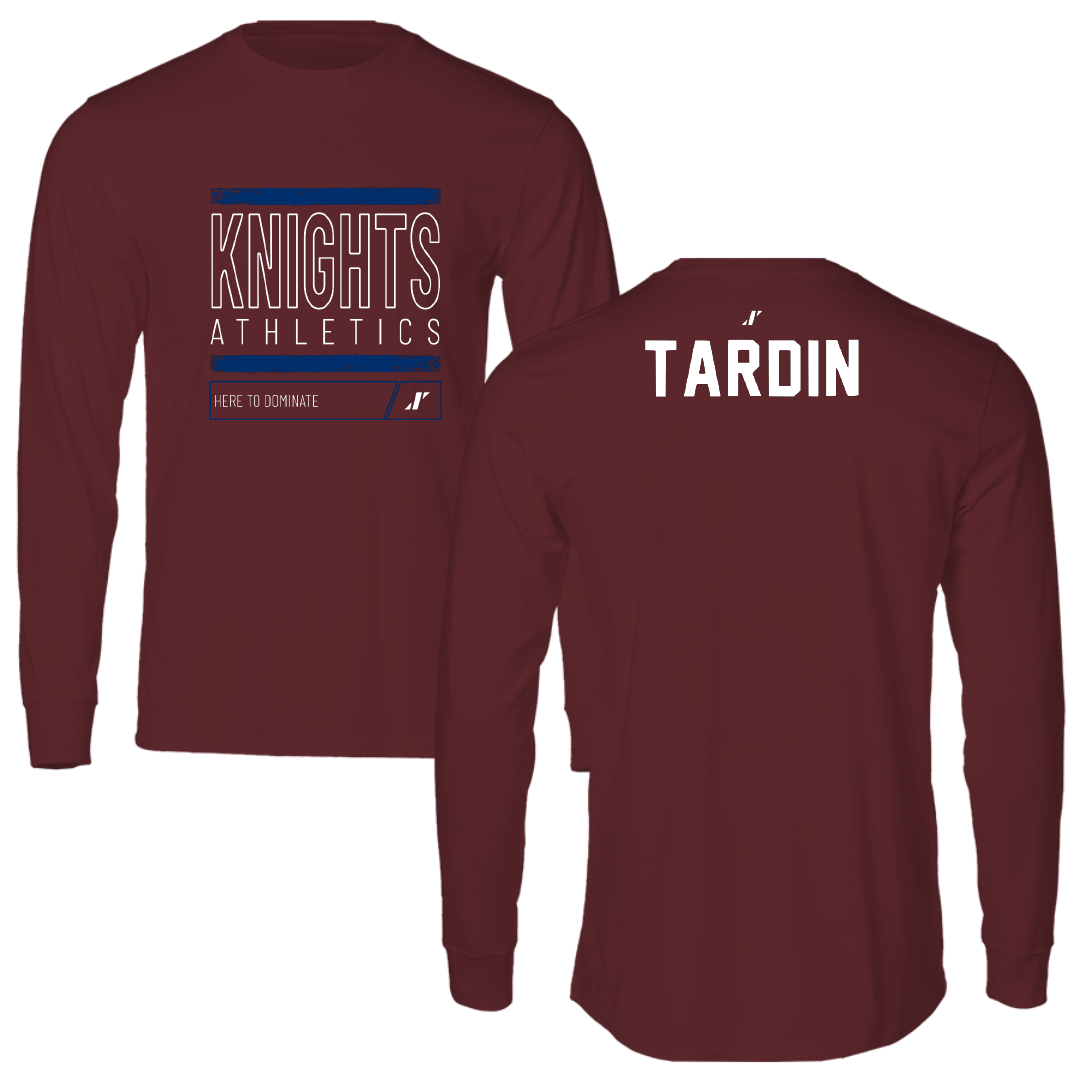 Fairleigh Dickinson University-Metropolitan Campus Tennis Maroon Dominate Long Sleeve - Fernando Tardin