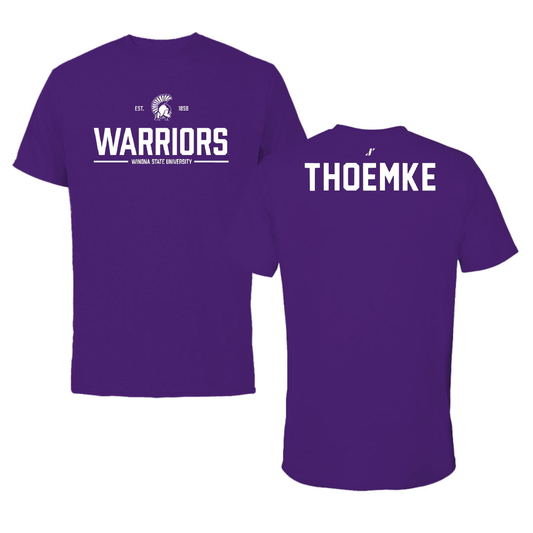 Winona State University Tennis Purple General Tee - Clara Thoemke