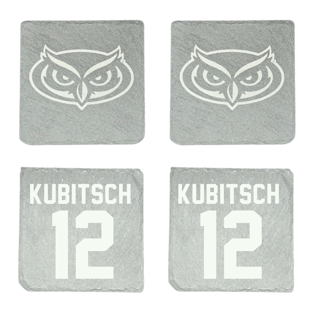 Florida Atlantic University Soccer Stone Coaster (4 Pack)  - #12 Kevin Kubitsch