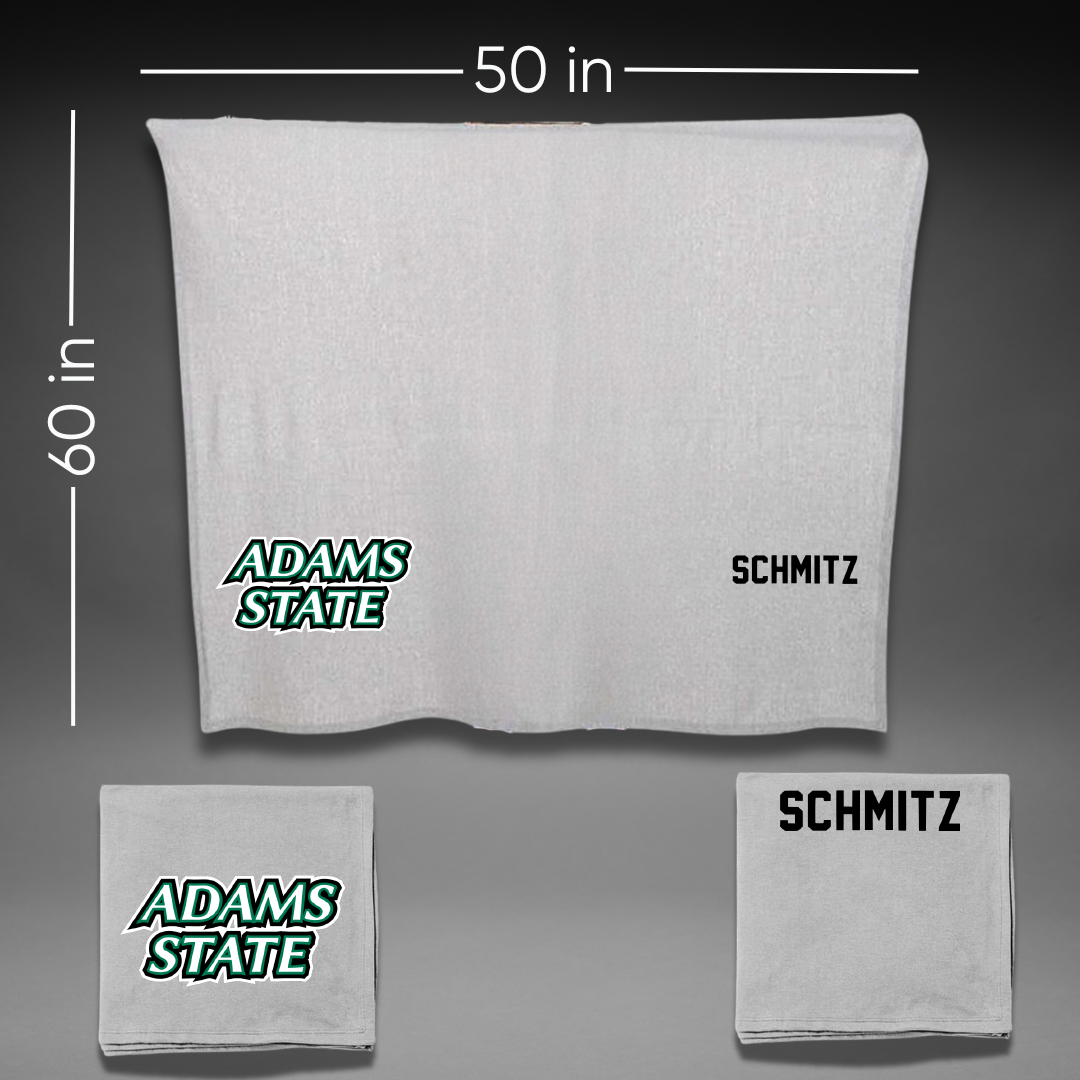 Adams State University Golf Gray Blanket - Nevaeh Schmitz