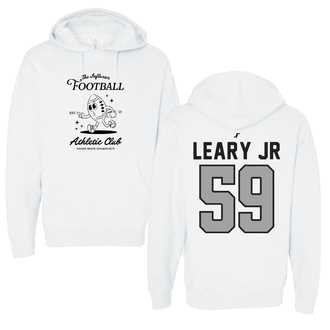 Football White Influxer Athletic Club Hoodie - #59 Lonnie Leary Jr