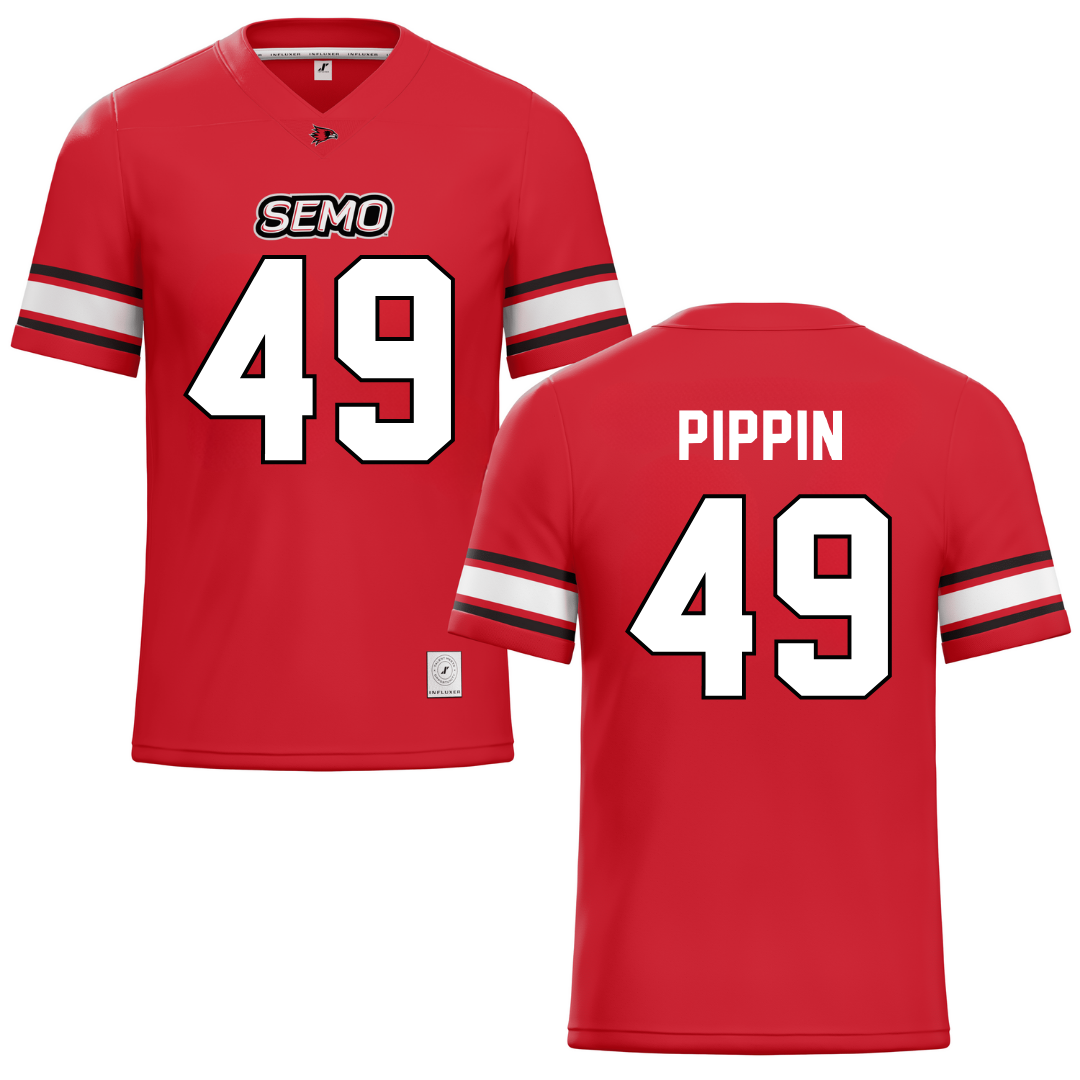 Southeast Missouri State University Red Football Jersey - #49 DC Pippin