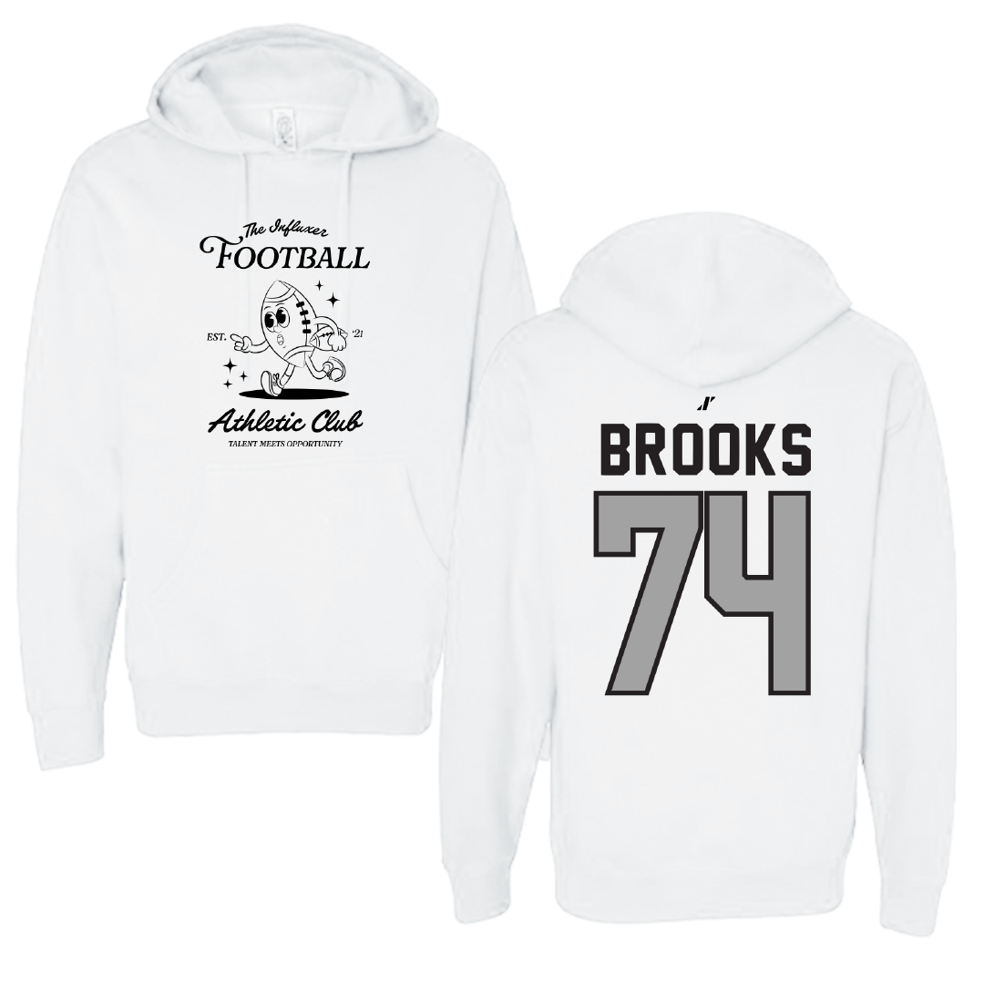 Football White Influxer Athletic Club Hoodie - #74 KJ Brooks