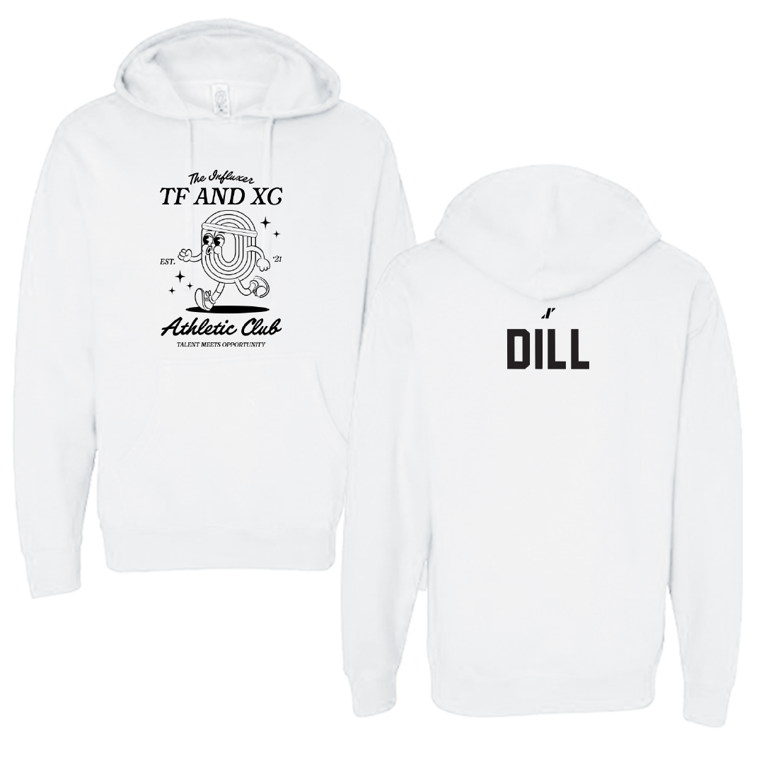 TF and XC White Influxer Athletic Club Hoodie - Julia Dill