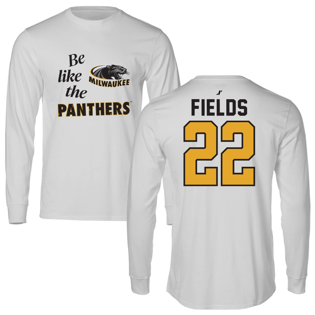 University of Wisconsin-Milwaukee Basketball Light Gray Be Like Us Long Sleeve - #22 Faizon Fields