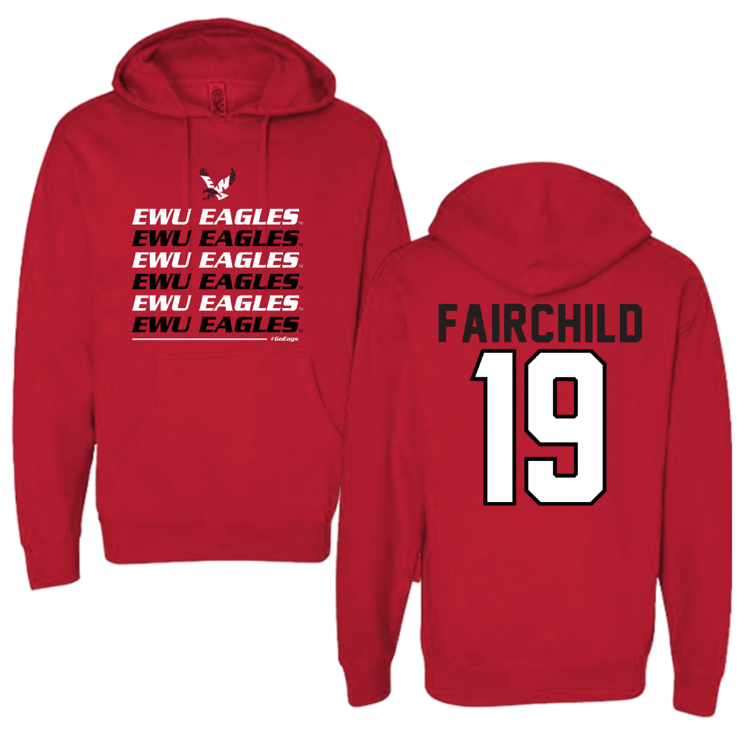 Eastern Washington University Soccer Red General Hoodie - #19 Chloe Fairchild