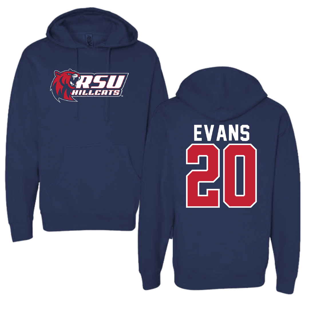 Rogers State University Softball Navy Hoodie - #20 Savannah Evans