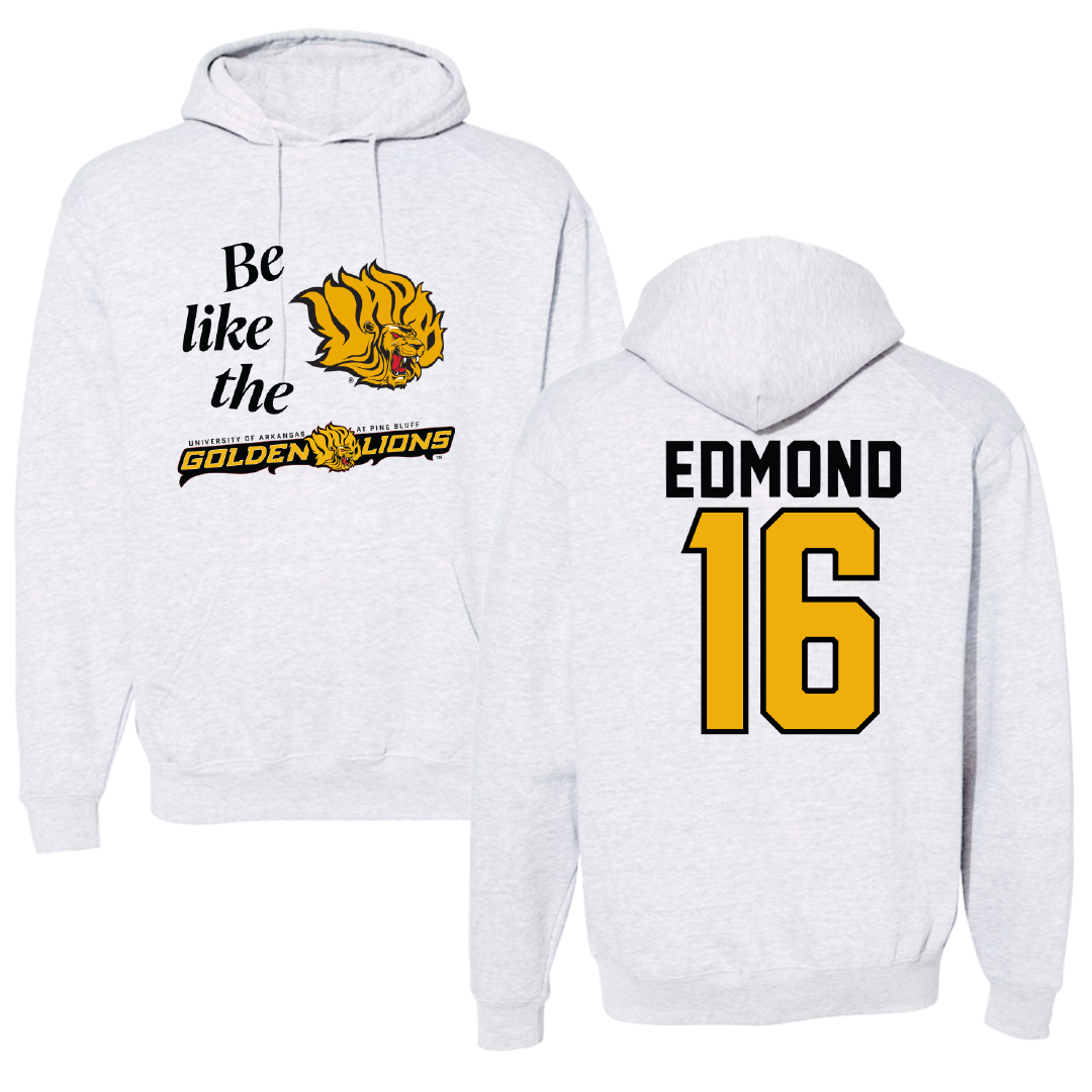 University of Arkansas-Pine Bluff Volleyball Light Gray Be Like Us Hoodie - #16 Ariyonna Edmond