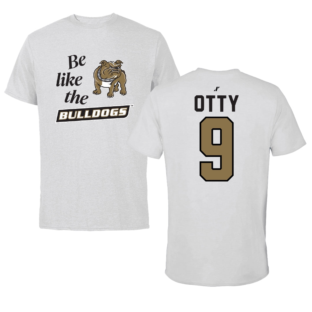 Bryant University Football Light Gray Be Like Us Performance Tee - #9 Michael Otty