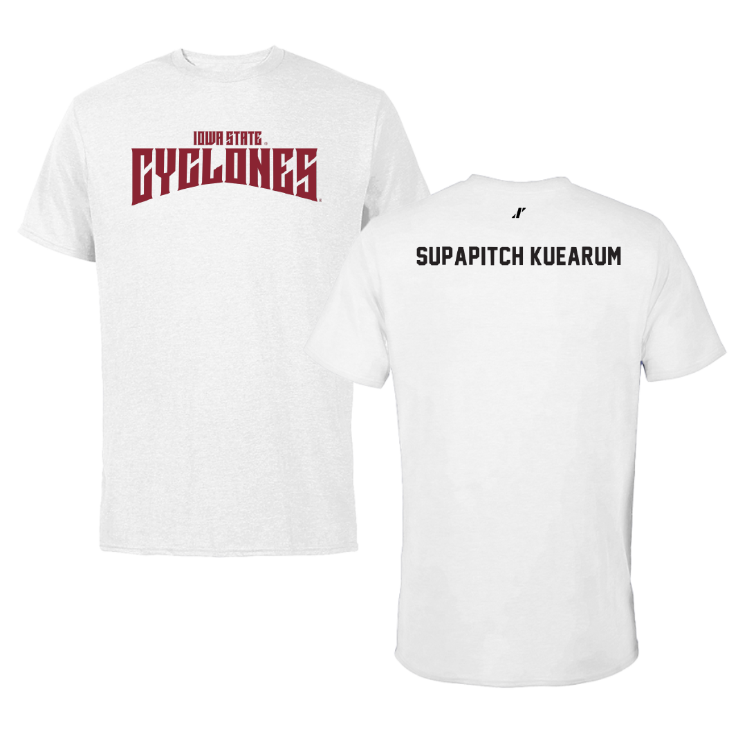 Iowa State University Tennis White Classic Performance Tee - Anna Supapitch Kuearum