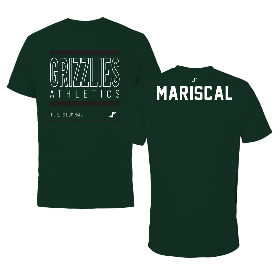 Adams State University Baseball Forest Green Dominate Tee - Luke Mariscal