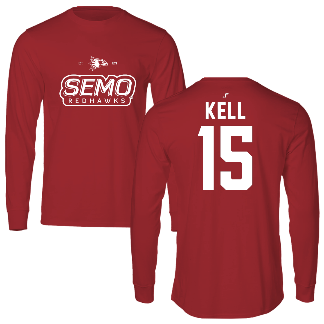 Southeast Missouri State University Softball Canvas Red General Long Sleeve - #15 Delaney Kell