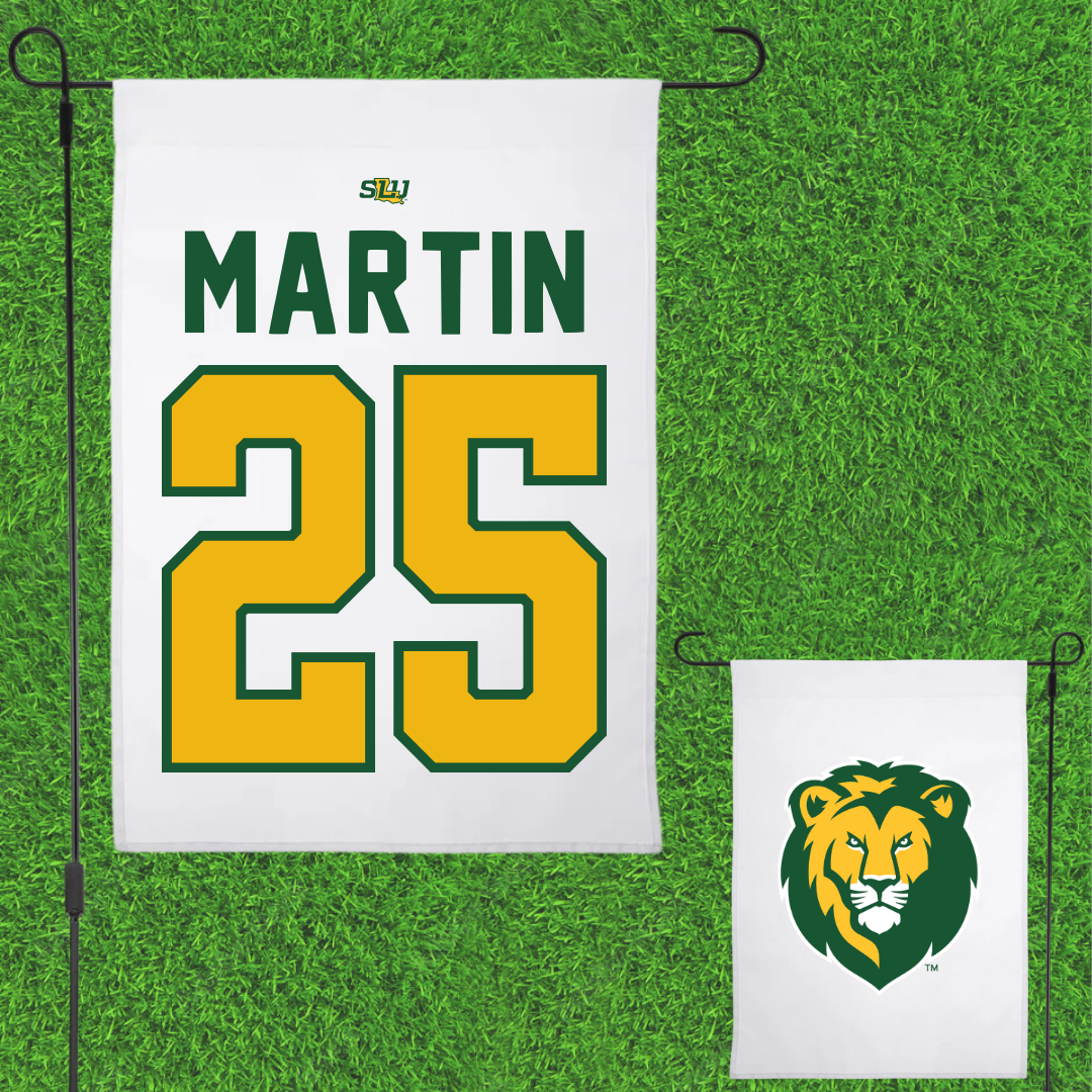 Southeastern Louisiana University Soccer White Garden Flag - #25 Mia Martin