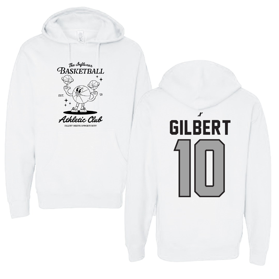 Basketball White Influxer Athletic Club Hoodie - #10 Keshon Gilbert