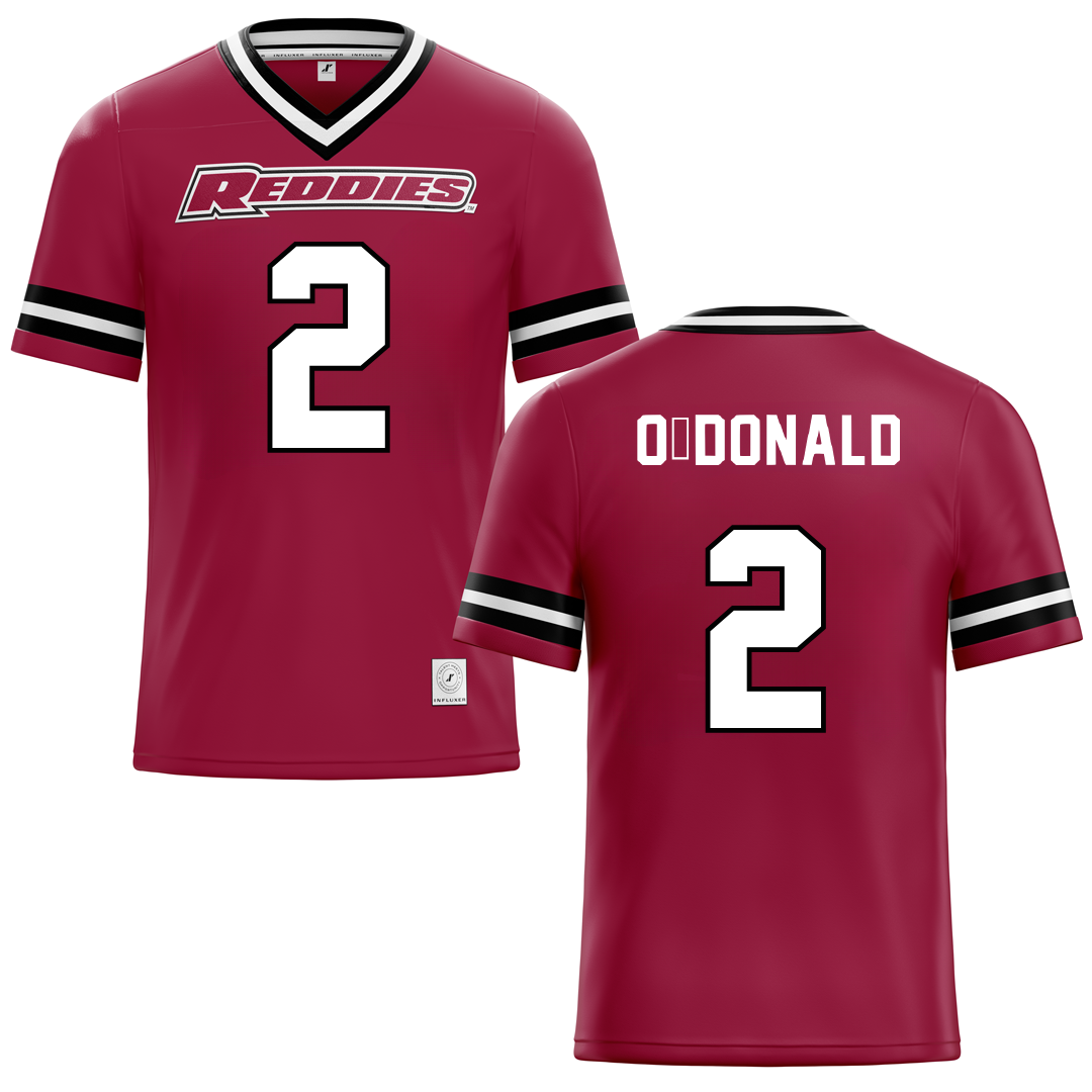 Henderson State University Red Football Jersey - #2 Fredrick O'Donald