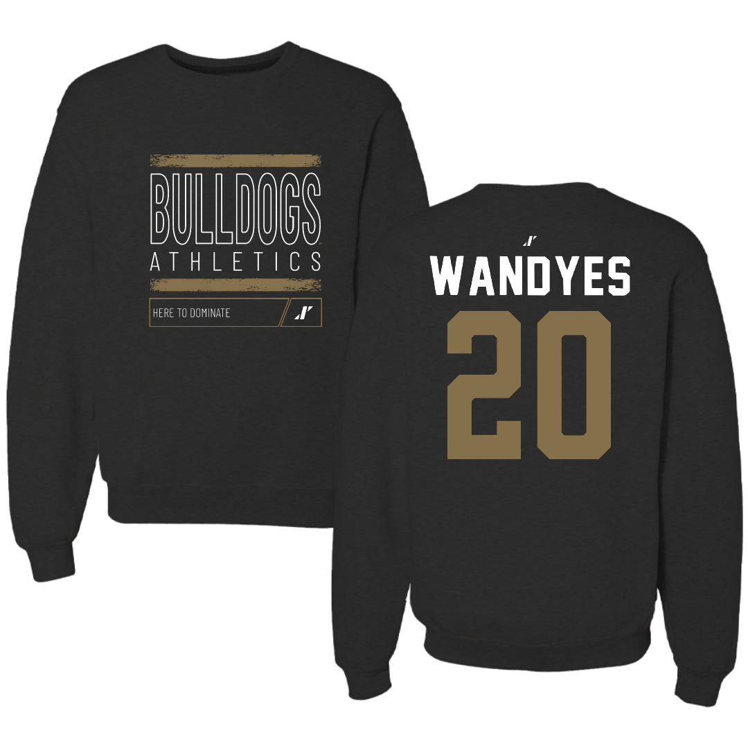Bryant University Soccer Black Dominate Crewneck - #20 Kelsie Wandyes