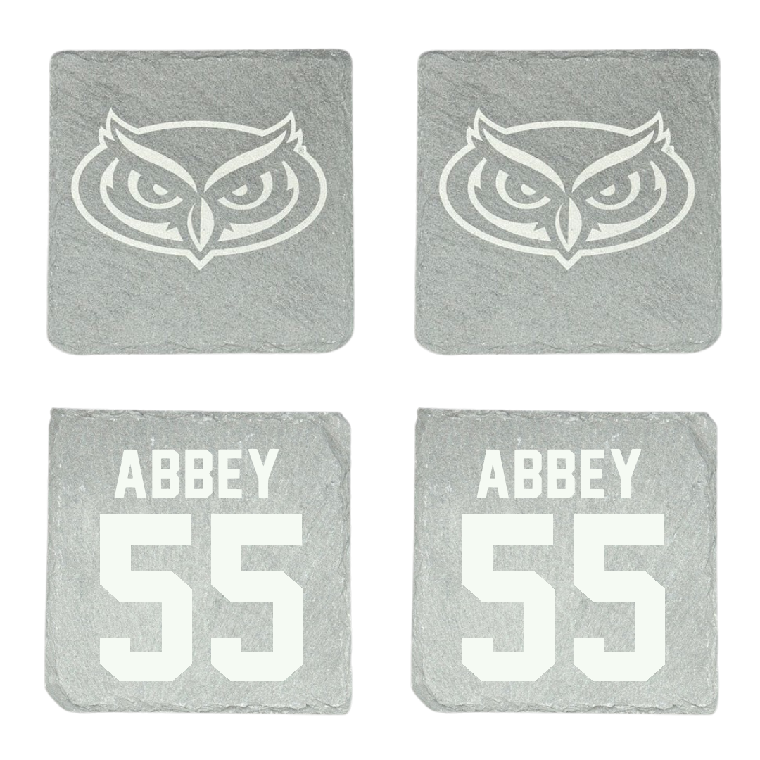 Florida Atlantic University Baseball Stone Coaster (4 Pack)  - #55 Zachary Abbey