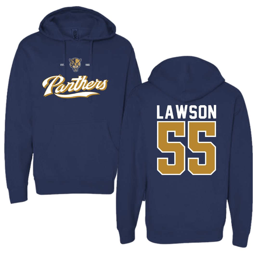 Florida International University Football Navy General Hoodie - #55 Wyatt Lawson