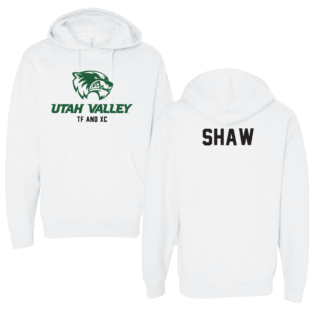 Utah Valley University TF and XC White Classic Hoodie - Elyssa Shaw