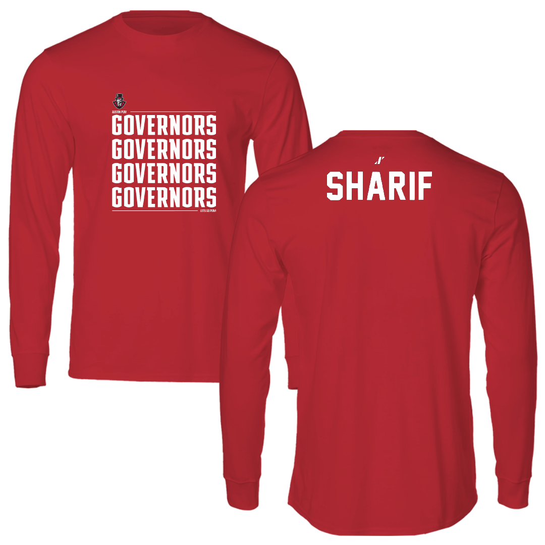 Austin Peay State University TF and XC Red General Performance Long Sleeve - Amani Sharif