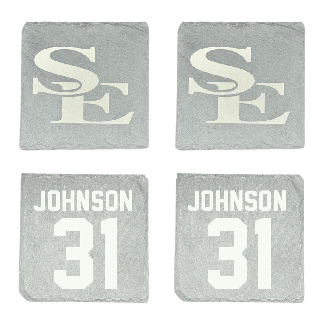 Southeastern Oklahoma State University Baseball Stone Coaster (4 Pack)  - #31 Luke Johnson