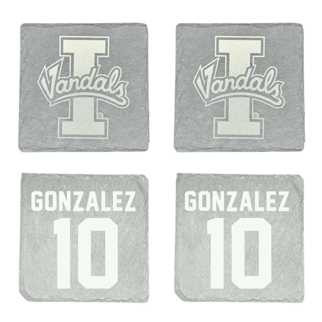 University of Idaho Basketball Stone Coaster (4 Pack)  - #10 Kristian Gonzalez