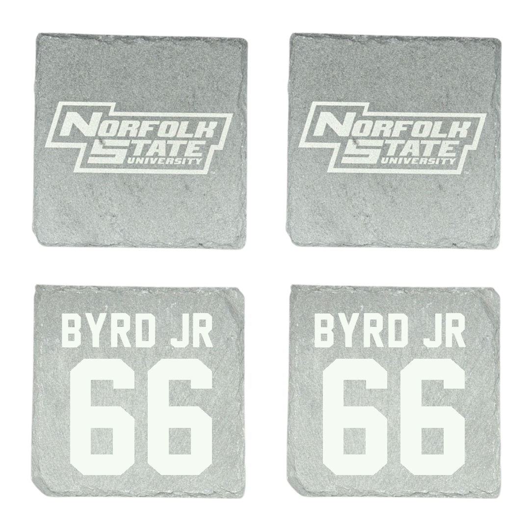 Norfolk State University Football Stone Coaster (4 Pack)  - #66 Vincent Byrd Jr