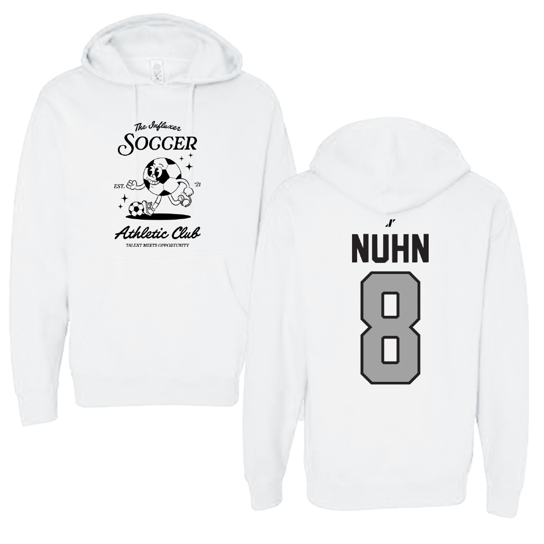 Soccer White Influxer Athletic Club Hoodie - #8 Kailani Nuhn