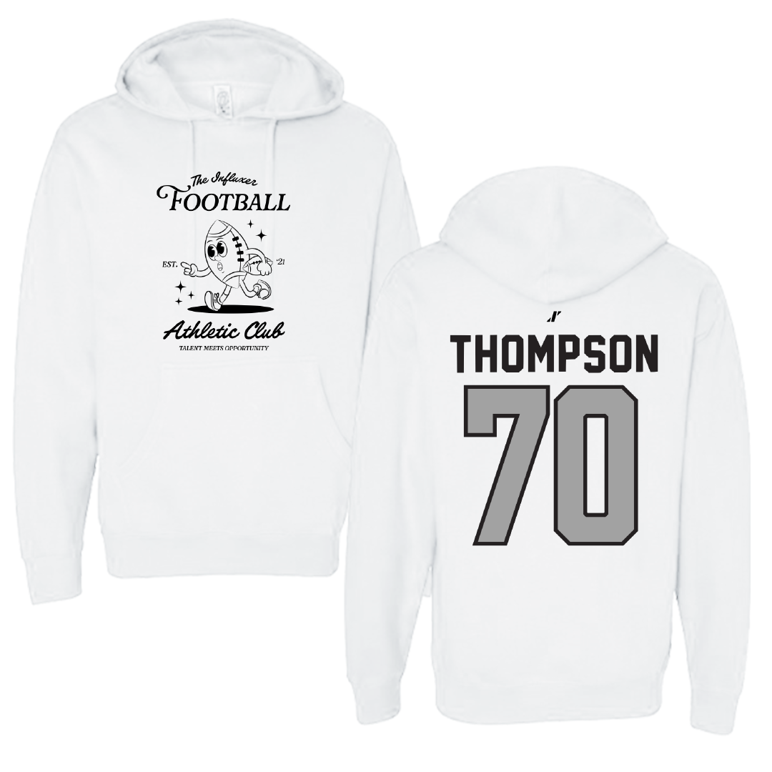 Football White Influxer Athletic Club Hoodie - #70 Dante Thompson