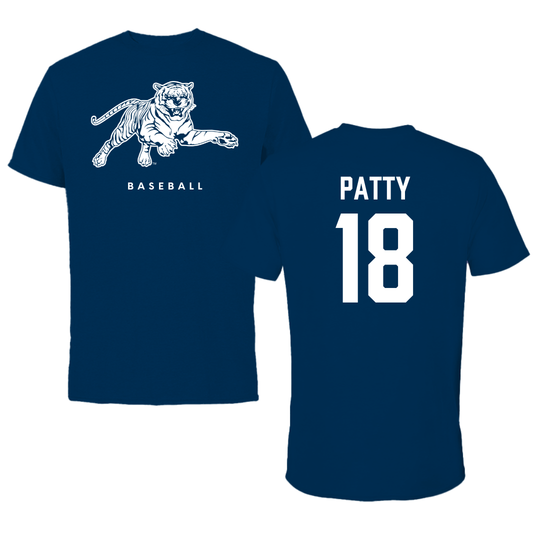 Jackson State University Baseball Navy Tee - #18 Tyshon Patty