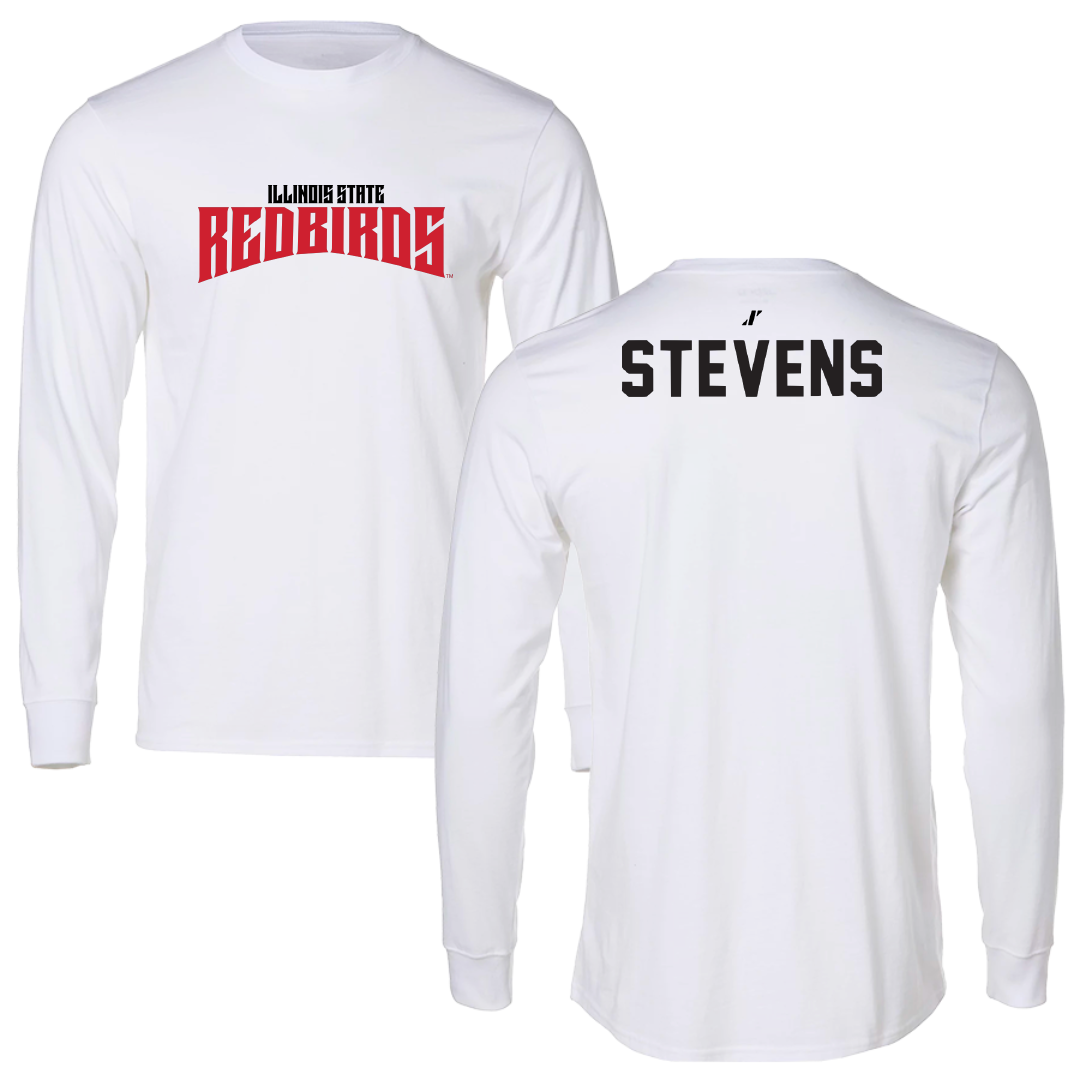 Illinois State University Track and Field White Classic Long Sleeve - Cole Stevens