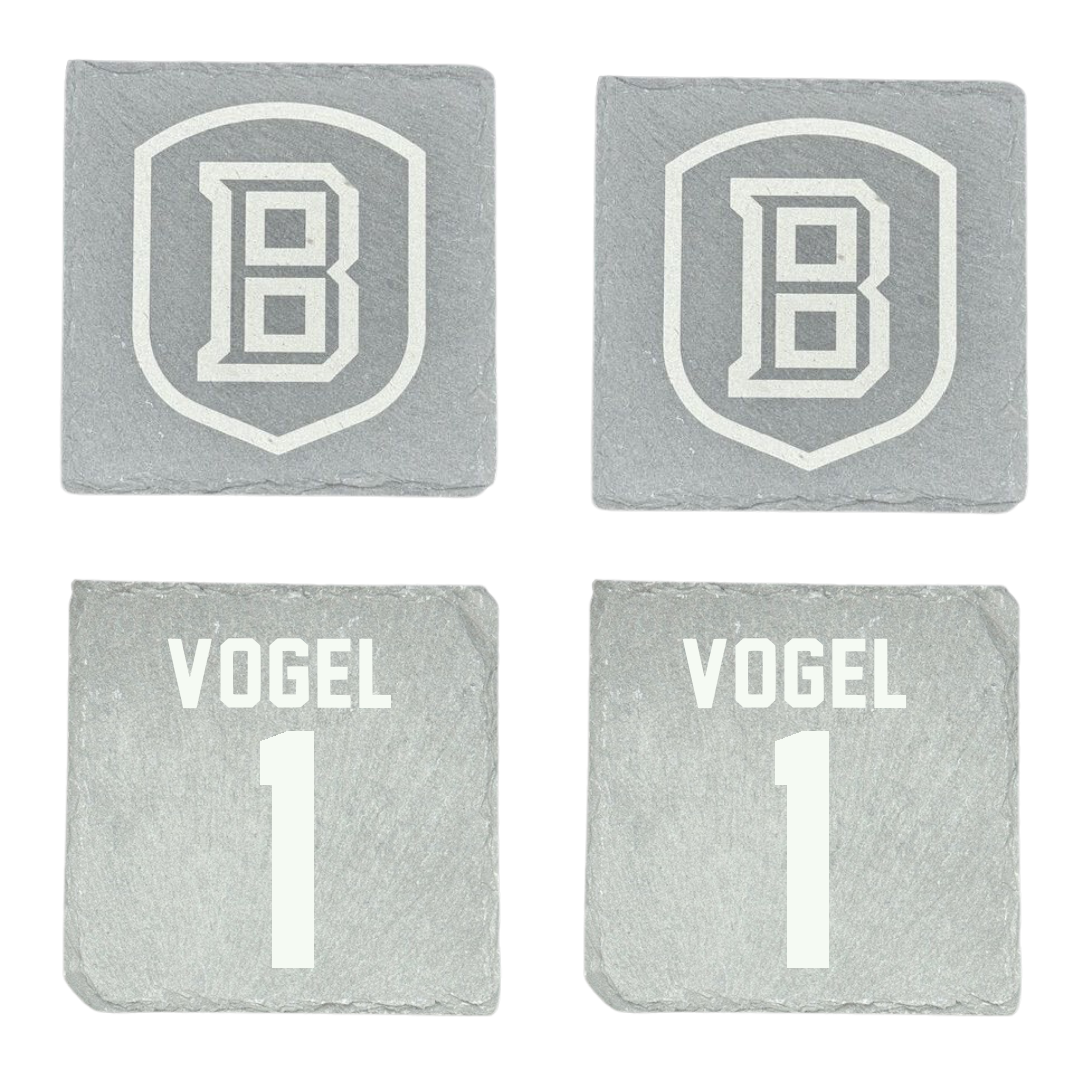 Bradley University Baseball Stone Coaster (4 Pack)  - #1 Ryan Vogel