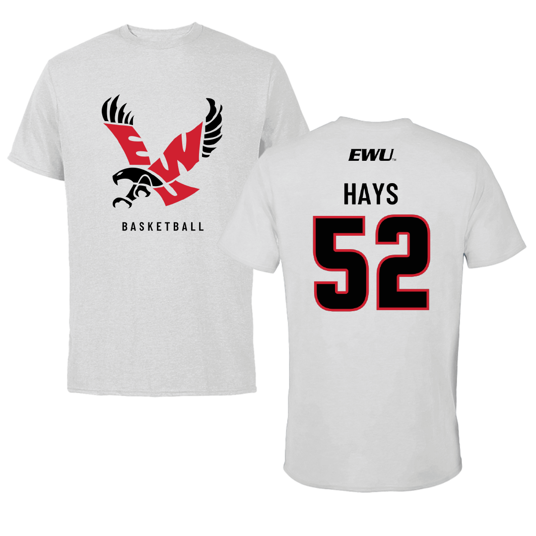 Eastern Washington University Basketball Light Gray Performance Tee - #52 Bella Hays