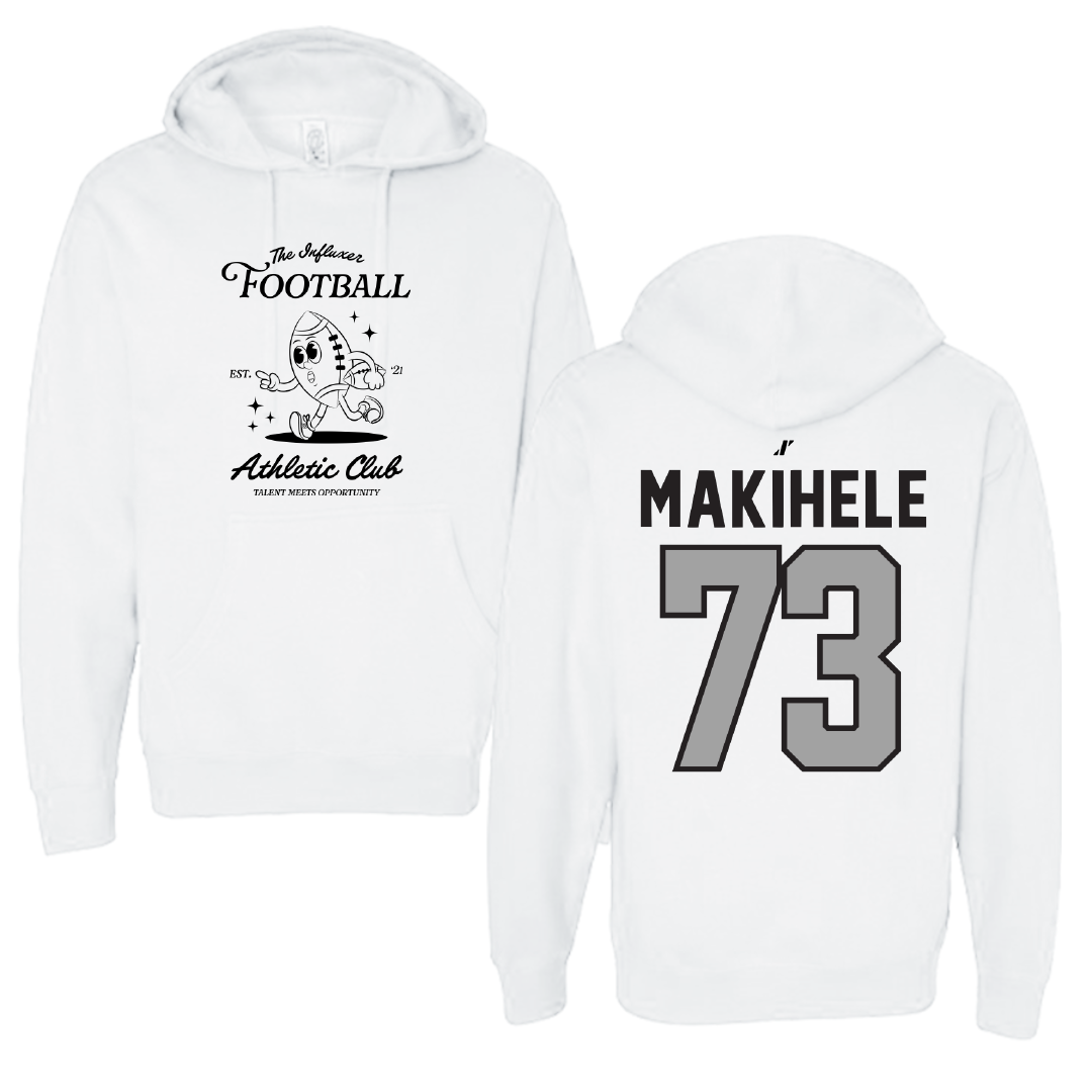 Football White Influxer Athletic Club Hoodie - #73 Alani Makihele