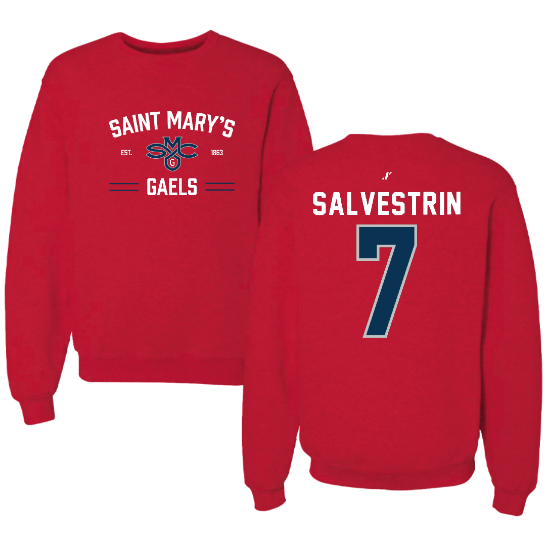 Saint Mary's College of California Soccer Red General Crewneck - #7 Tessa Salvestrin