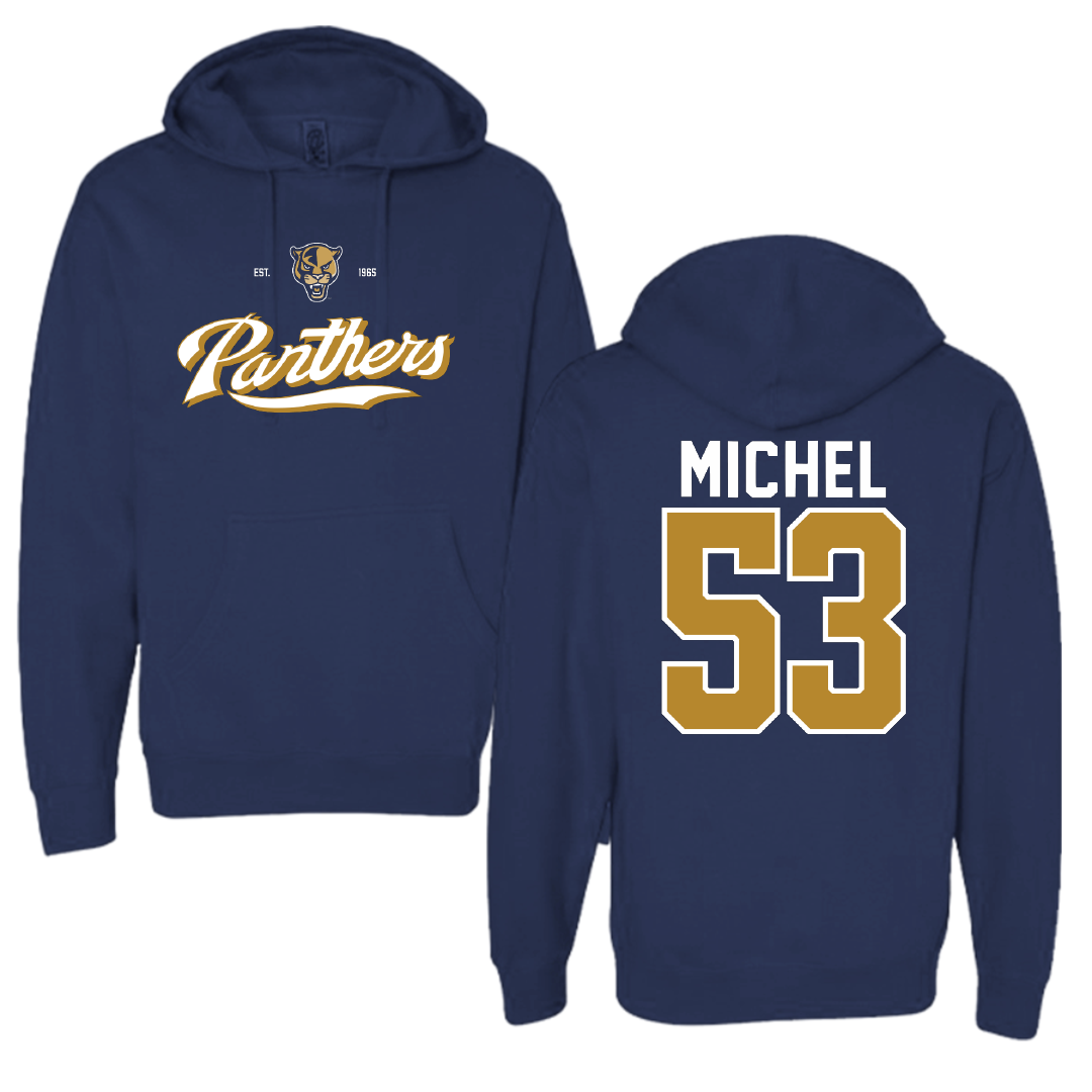 Florida International University Football Navy General Hoodie - #53 Daniel Michel